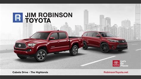 Jim robinson toyota - Learn more: https://toyota.us/3E4jf2Z. Tire & Wheel Protection from Toyota Financial Services USA can help protect your wallet against qualifying damages. Learn more: https://toyota.us/3E4jf2Z